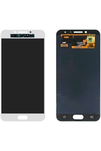 TURKTABLET شاشة سامسونج جالاكسي C5 برو SM-C5010 LCD تعمل باللمس باللون الأبيض