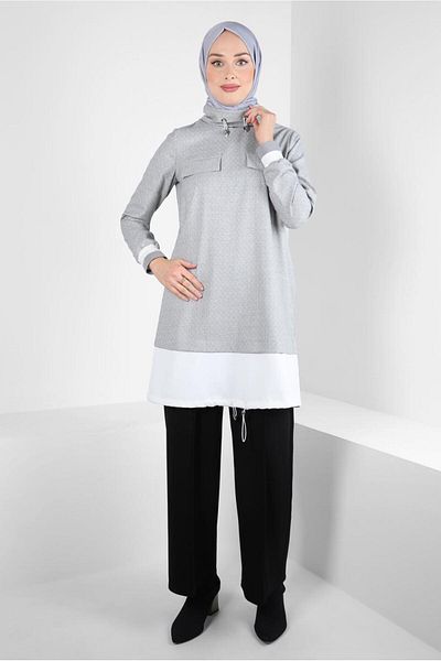 Alvina GIRLED COLLAR TUNIC 44316