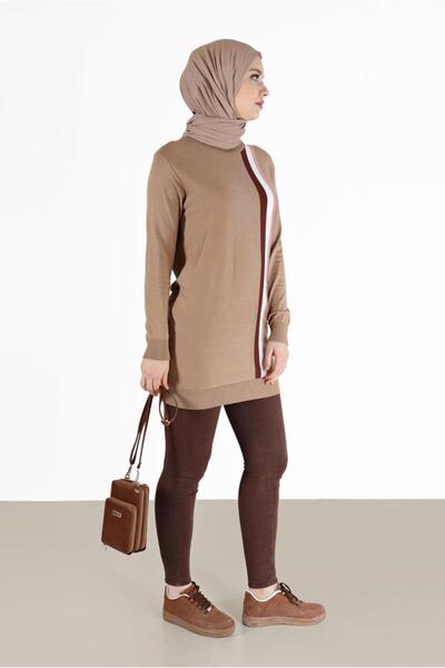 Alvina TUNICA DE TRICOATĂ DETALIATĂ CU PANGĂ DE CULOARE 42107