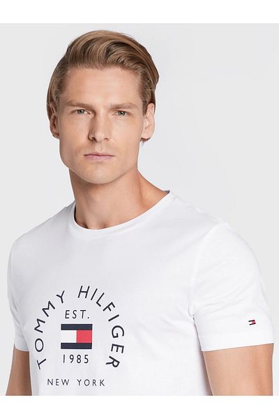 Tommy Hilfiger Th Slim Fit T-shirt - Flagge Pattern