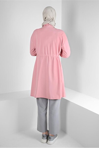 Alvina Şerit Detaylı Beli Büzgülü Tunik 43840