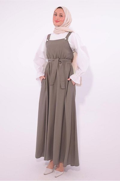 TRENDTESETTÜR ΓΥΝΑΙΚΕΙΟ ΦΟΡΕΜΑ SALOPET MINK ΜΕ ΖΩΝΗ T 8974