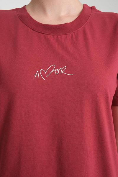 Store 100% Cotton, Relaxed Fit Short Sleeve T-Shirt - Stylish Amour Lettering