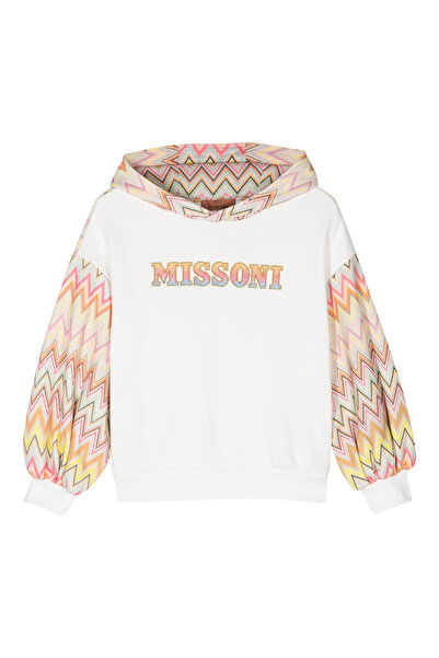 Missoni Zigzag Pattern Hooded Sweatshirt for Kids