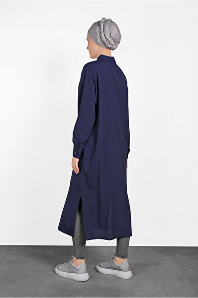 Alvina Buttoned Tunic with Side Slips 4435