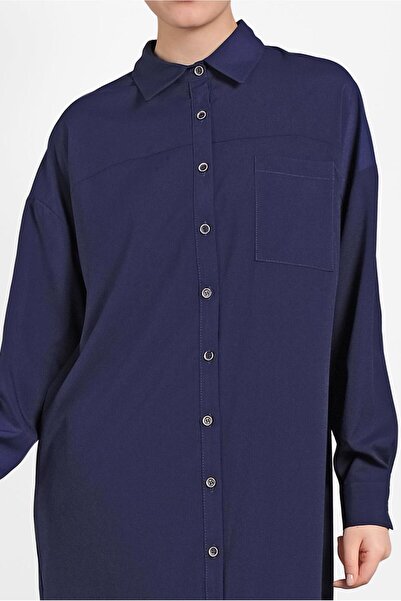 Alvina Buttoned Tunic with Side Slips 4435