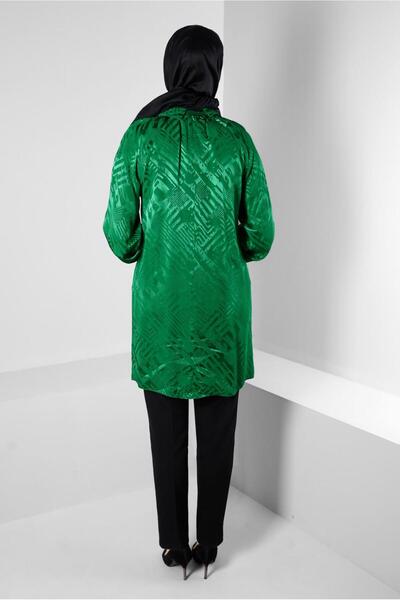 Alvina Patterned Satin Tunic with Accessories 43683