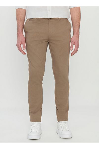 ALTINYILDIZ CLASSICS Altınyıldız Classics Κανονική μέση Κανονικό πόδι Slim Fit Μπεζ ανδρικό παντελόνι ACE 001252192 _ΜΠΕΖ