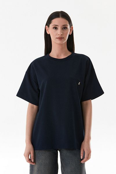 Fulla Moda Oversize T-Shirt with Teddy Bear Detail