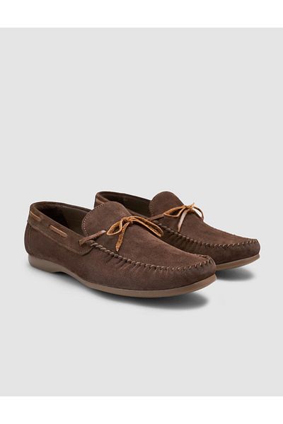 Cabani 100% Genuine Leather Brown Suede Men's Loafer