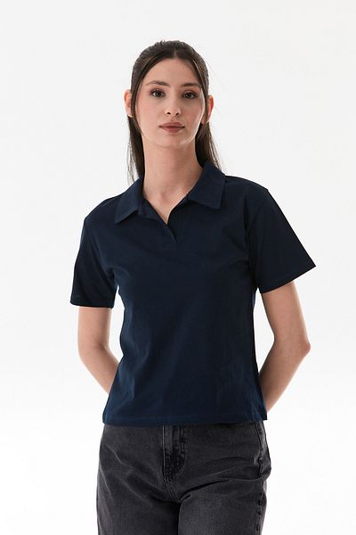 Fulla Moda Basic Polo Neck T-Shirt