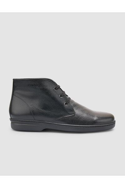 Cabani 100% Genuine Leather Black Men's Casual Boots