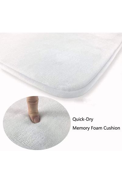 fulina 2Pcs Geometric Pattern Kitchen Floor Mat,Comfort & Non-Slip,Super Water Absorbent,50x160cm+50x80cm