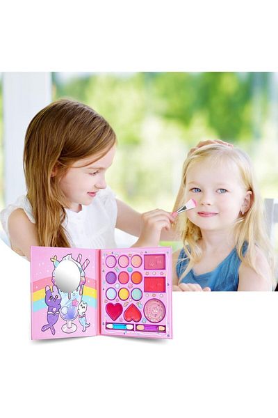 COOYA Kids Makeup Sets for Girls, 14 Colors Washable, Non-Toxic, Princess Pretend Games Toy, Birthday Gift