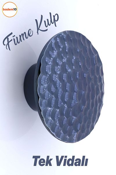 Badem10 Elegans Mâner afumat Buton Sertar cu o singură șurub Mobilier de bucătărie Dulap Mâner dulap Mâner din plastic