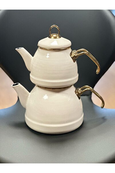 MEA CONCEPT Monde Emaye White Çaydanlık Takımı