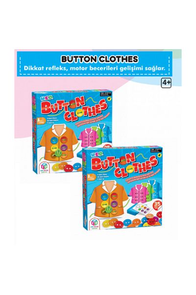Hobi Eğitim Dünyası Hed Button Clothes Hand Skills Game