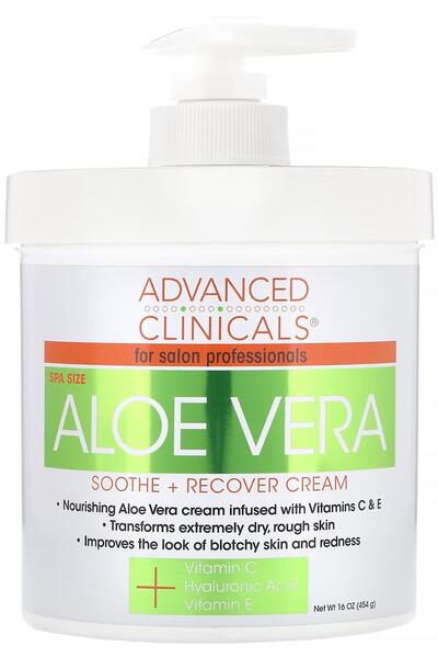 Advanced Clinicals Aloe Vera Yüz ve Vücut Kremi 454GR