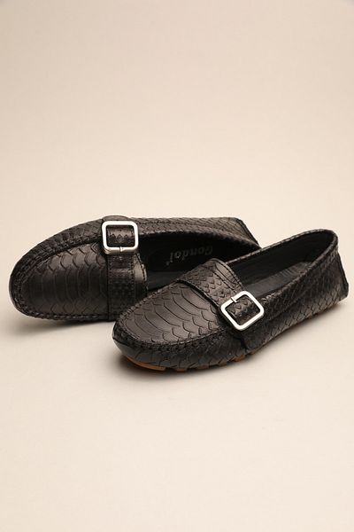Gondol Loafer de damă negru - piele naturală, stil clasic 37 Tamaç No.737