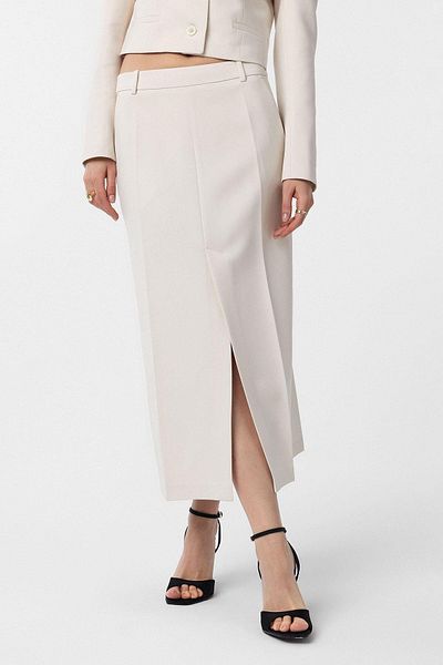Antioch Ecru Slit Women's Pencil Skirt