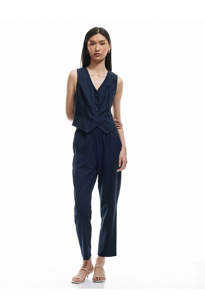 Koton Viscose Fabric Comfortable Fit Pocket Carrot Pants