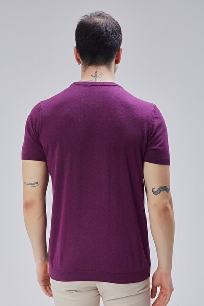 Trist Star Ανδρικό πλεκτό πουλόβερ με κοντό μανίκι 100% βαμβακερό λαιμόκοψη TRIST-7106