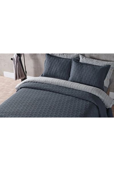 Bellona Arya Double Bedspread Set, Anthracite