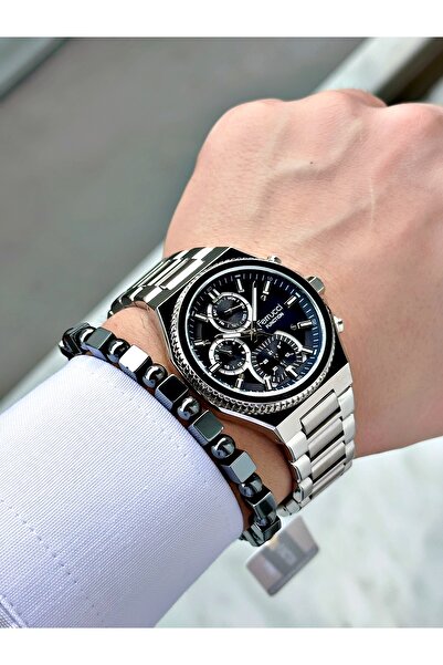 Ferrucci FERRUCCİ FUNCTION LACİVERT KADRANLI GÜMÜŞ METAL ERKEK KOL SAATİ