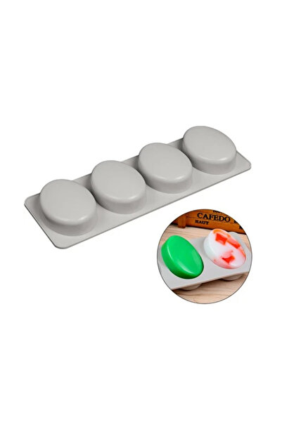 Eminonutoptanci قالب سيليكون بيضاوي لمسحوق حجر الصابون و قالب شوكولاتة الكيك ...