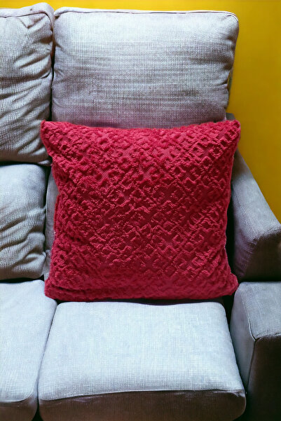 Mislina Home Богемська декоративна наволочка для подушки 43x43 см бордова авт...