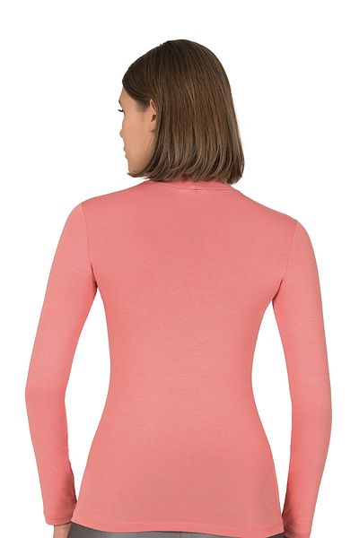 ÖZKAN underwear Özkan 26031 Γυναικείο βαμβακερό μακρυμάνικο κορμάκι με ζιβάγκο