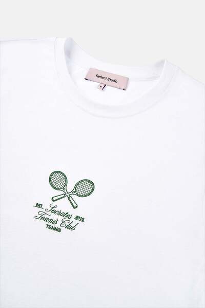 Socrates Tennis Club Ελαφρύ γυναικείο T-Shirt - Λευκό