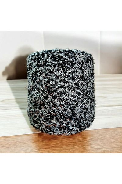 Kırlangıç Ebruli boucle & sim mix design πλεκτό σχοινί χειρός 160 γρ