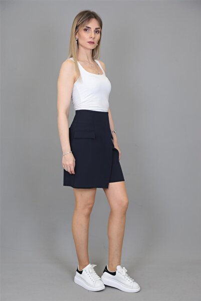 ÖNDER ÖZSOY Etekli Şort-Lacivert