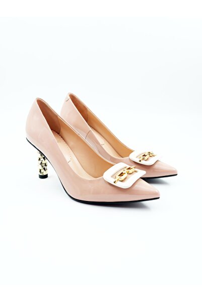 Tenau Pantofi cu toc de damă din piele naturală