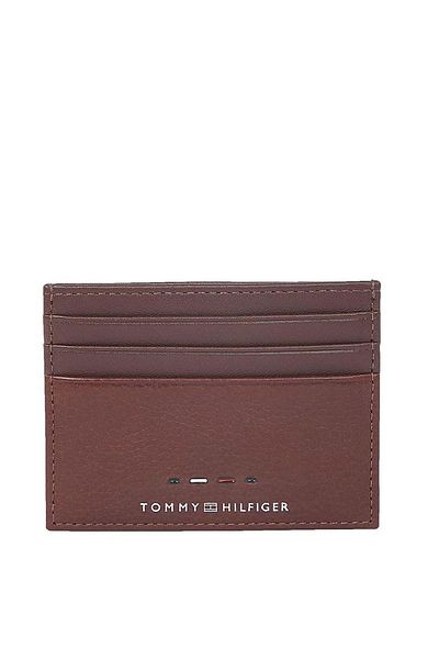 Tommy Hilfiger Men's Th Premium Card Holder Wallet - Dark Brown