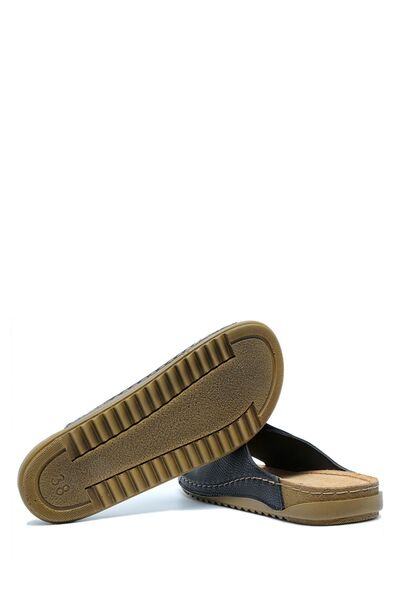 Kifidis SIB213622 Kifidis-Natura Kadın Tek Bantlı Anatomik Deri Terlik 36-41 Siyah/Black