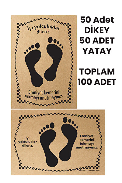 BALKAN AMBALAJ Kraft 120gr Ayak İzi Oto Paspas Kağıdı 50 yatay 50 dikey - 35x...