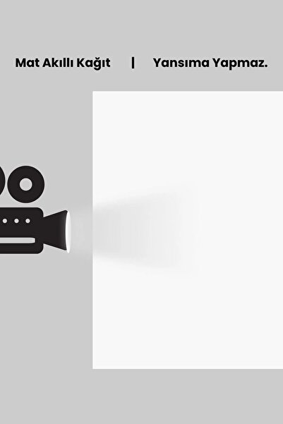 Genel Markalar Garantisiz 100x150 Cm Projeksiyon Perdesi, Duvar Ev Sineması, Sunum Perdesi, Duvar Projeksiyon Perd