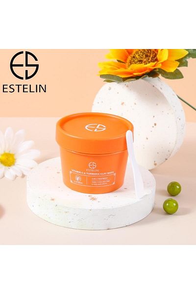 ESTELİN Estelin Vitamin C & Turmeric Clay Mask – Brightening & Detoxifying 🌿✨
