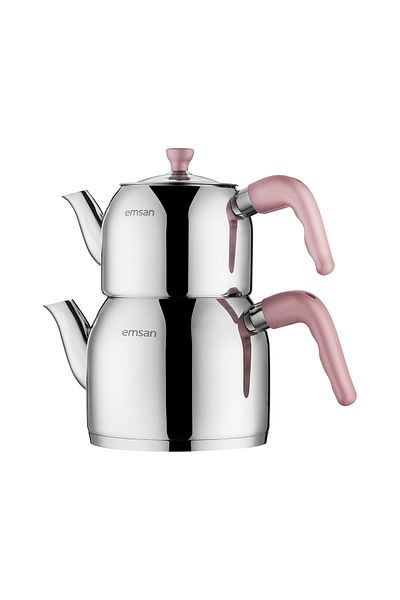 Emsan Amelia Midi Teapot Set Pink 1.00- 2.00 Lt
