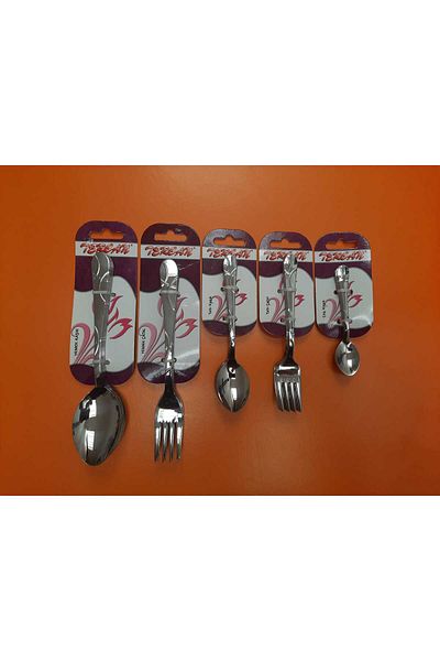 Tercan çelik Crescent Cutlery Set 30 Pieces Quality Long Lasting Tercan Crescent Spoon Fork Set