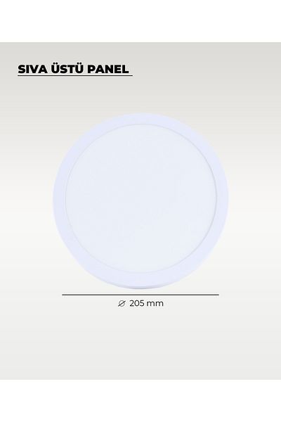 AC AYDINLATMA 18w Surface Mounted Round Led Panel White Light