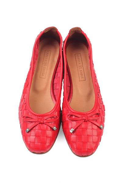 KARVENSHOES Genuine Leather Red Color Ballet Ballet 310