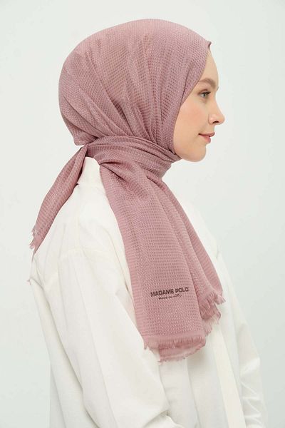 Madame Polo Petonya Shawl Powder Wrinkle-Free Anti-Sweat Thin Daily Shawl 75X180 cm