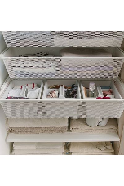IKEA FÅNGGRÖDA Insert with Compartments, Light Grey, 35x24x14 cm – Smart Organiser for Efficient Storage
