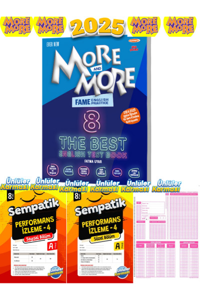 Kurmay Yayınları More And More 8 Sınıf Fenomen Fame The Best Test Book Lgs Fa...