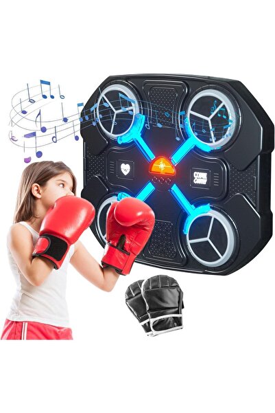 AWH Kids Music Boxing Machine – Wall-Mounted Smart Punching Game with Gloves ...