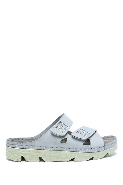 Kifidis Sib220511 Kifidis-Natura Women's Stoned Anatomical Leather Slippers 36-41 Gray/Grey