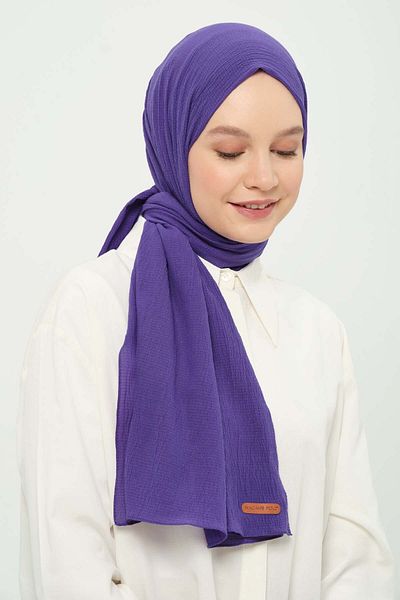 Madame Polo Mio Cazz Shawl Purple Summer Wrinkle-Free Non-Slip 75X180 cm